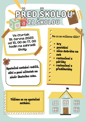 Setkání dětí z MŠ i ZŠ, rodičů a paní učitelek